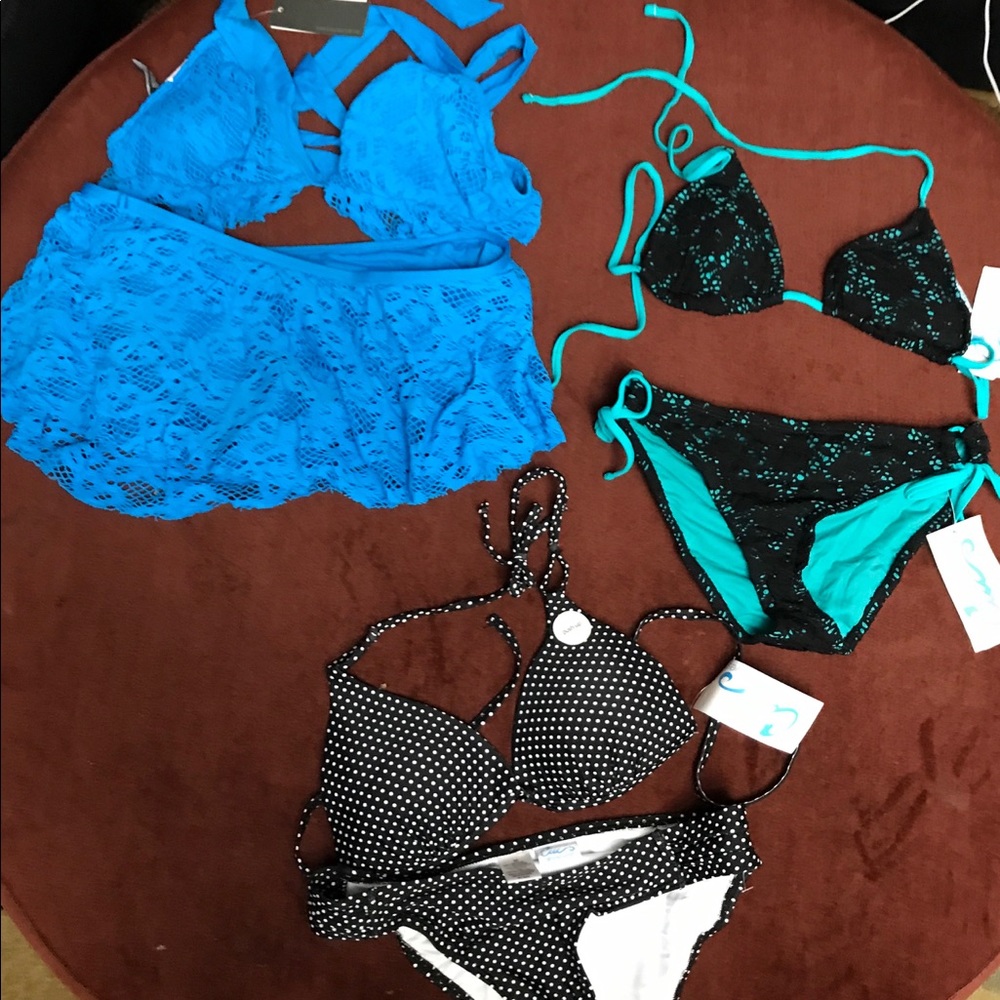 Three sets of Bikinis- Kenneth Cole, Etc. Size M